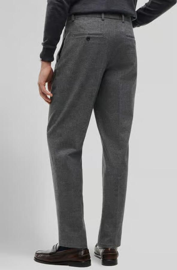 Tommy Hilfiger tapered fit bandplooibroek van katoenmix - Foto 2