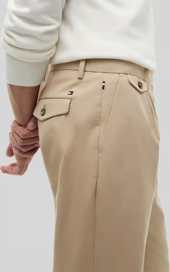 Tommy Hilfiger tapered fit chino van katoenmix model 'Harlem'