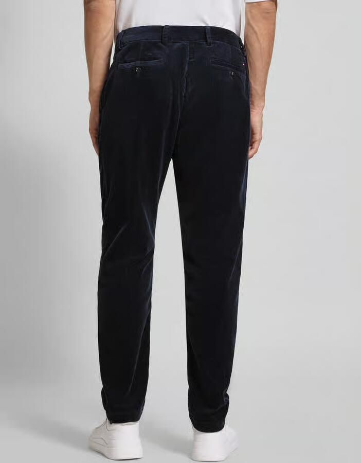 Tommy Hilfiger Tapered fit corduroy broek van puur katoen
