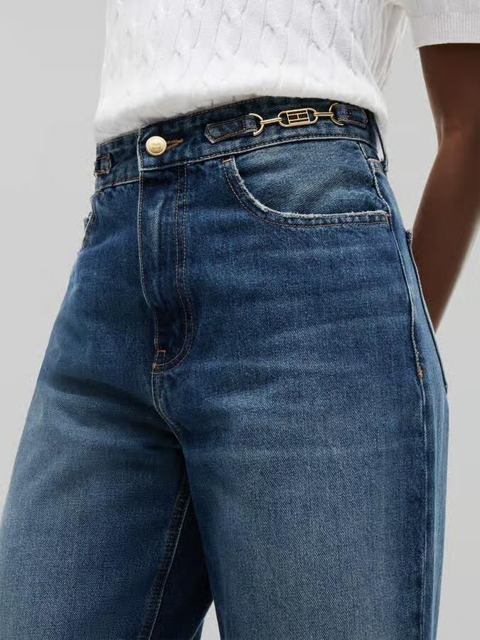 Tommy Hilfiger tapered fit jeans van puur katoen