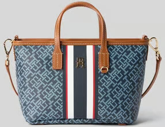 Tommy Hilfiger mini shopper TH Monoplay met logoprint donkerblauw - Foto 5