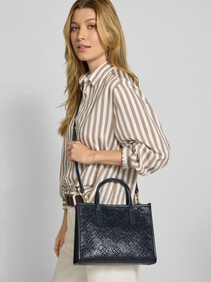 Tommy Hilfiger Tas met hengsel en monogramdesign - Foto 2