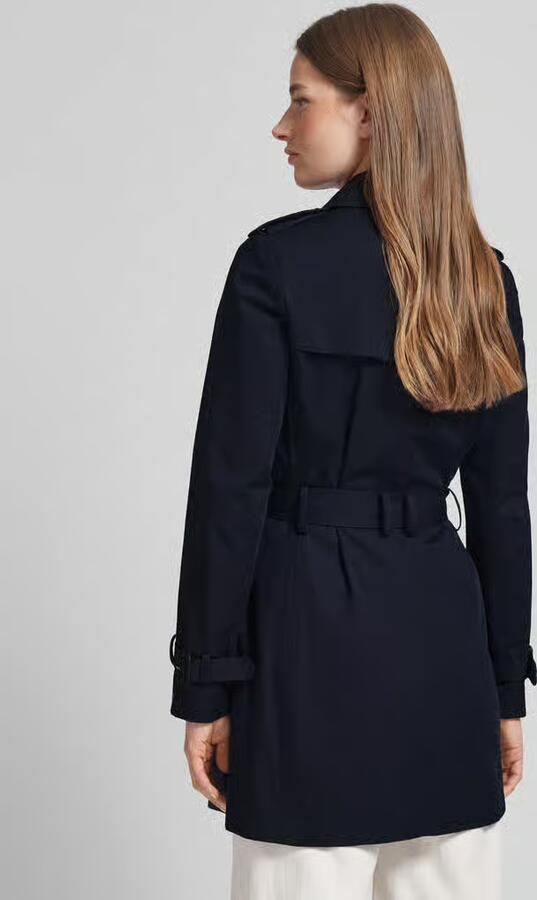 Tommy Hilfiger Trenchcoat met riem en schouderpatten