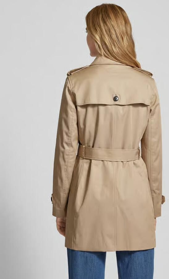 Tommy Hilfiger Lang jack HERITAGE SINGLE BREASTED TRENCH met de typische trenchdetails & tommy strepen als riemlus