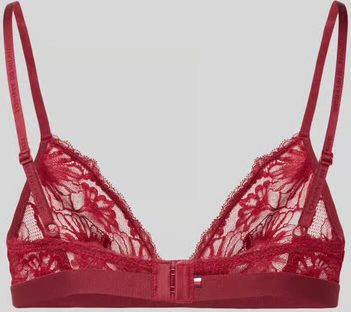 Tommy Hilfiger Triangelbralette met semi-transparant kantpatroon