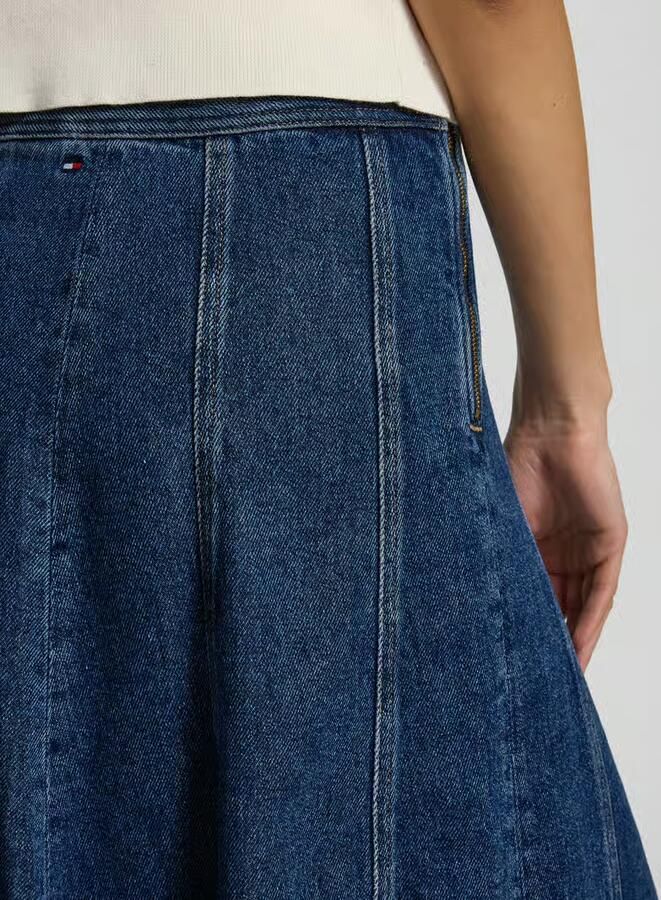 Tommy Hilfiger Uitlopende jeansrok van lyocell