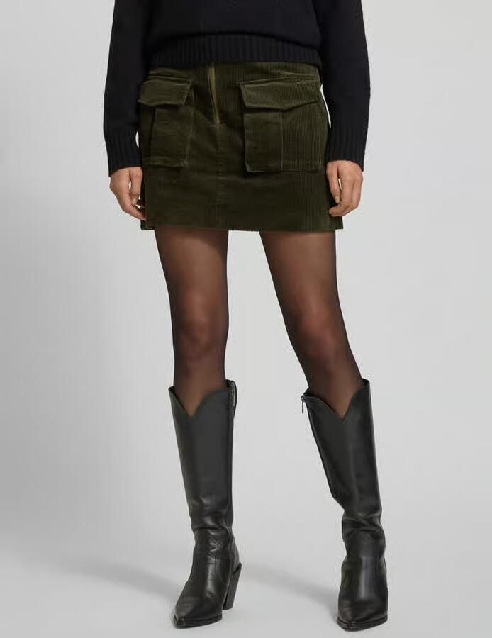 Tommy Hilfiger Uitlopende minirok van katoenmix - Foto 3