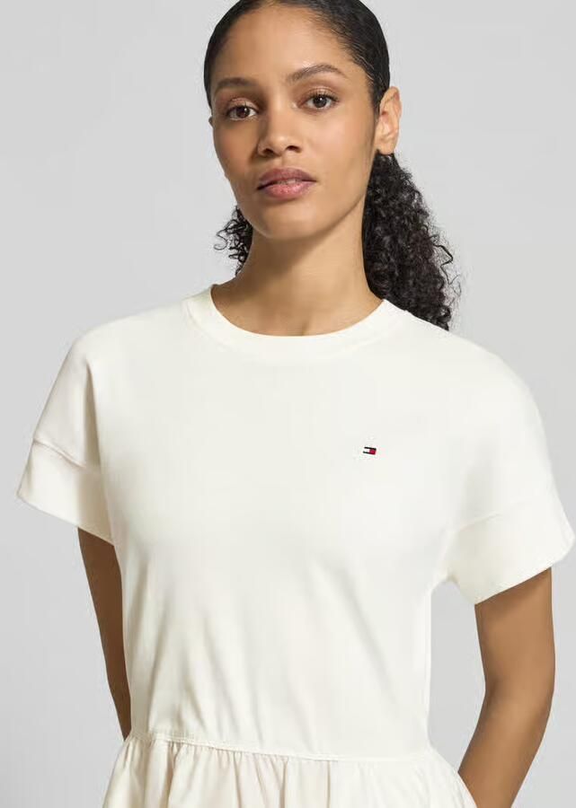Tommy Hilfiger Uitlopende vrijetijdsjurk van materiaalmix model 'CODY' - Foto 2