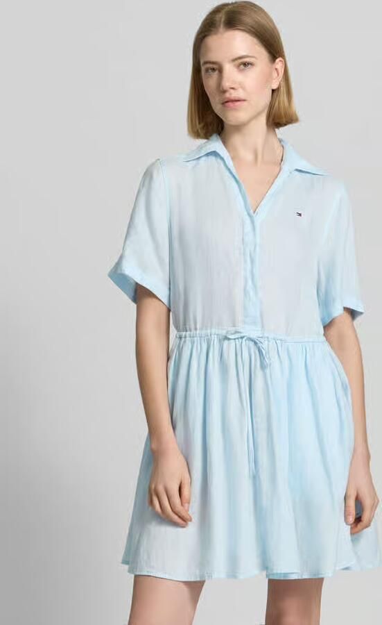 Tommy Hilfiger Uitlopende vrijetijdsjurk van puur linnen - Foto 4