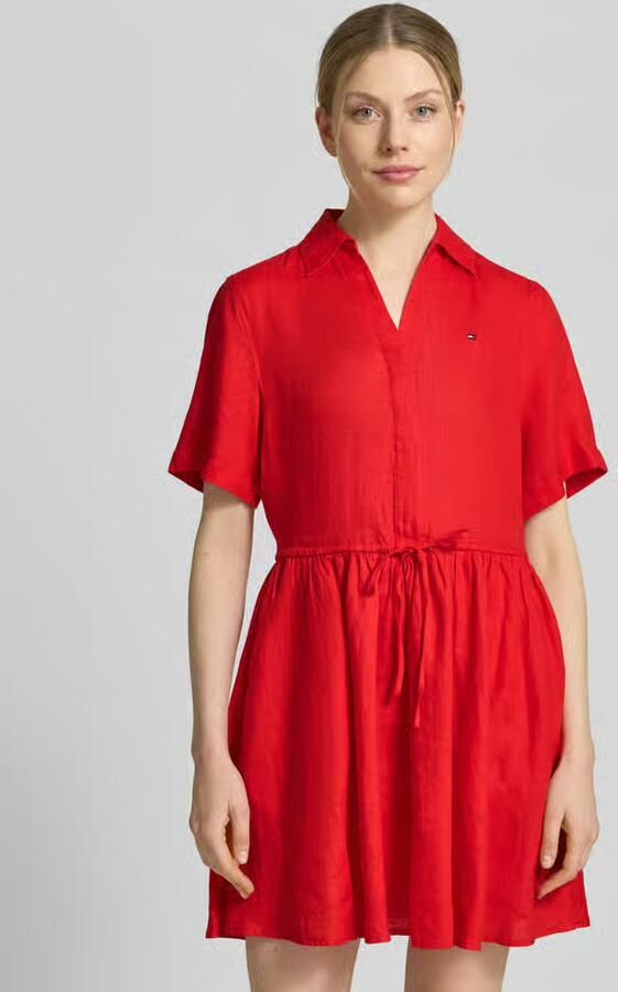 Tommy Hilfiger Uitlopende vrijetijdsjurk van puur linnen - Foto 2