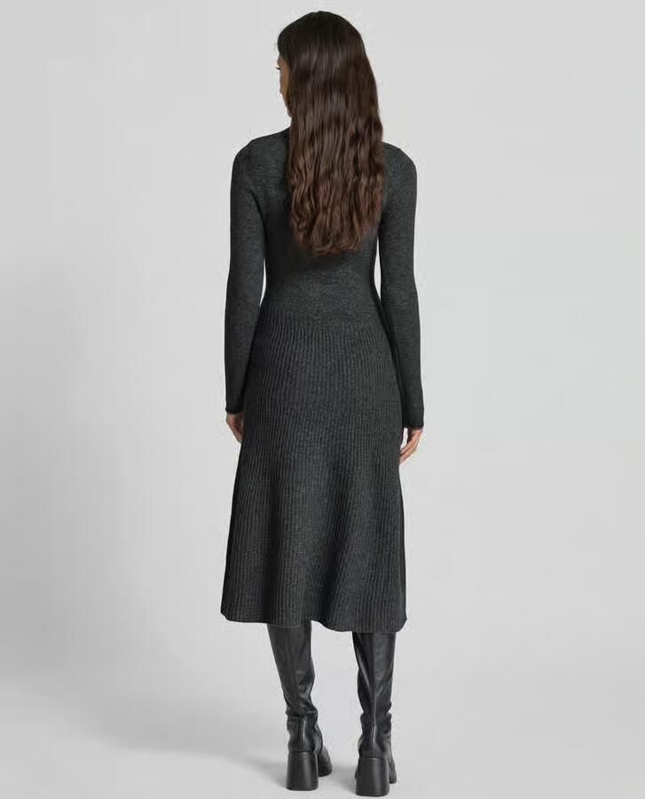 Tommy Hilfiger Gebreide jurk SOFT WOOL LS MOCK-NK SWT DRESS