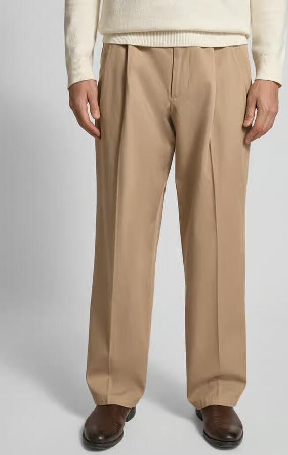 Tommy Hilfiger Wide fit broek van puur katoen model 'MURRAY' - Foto 5