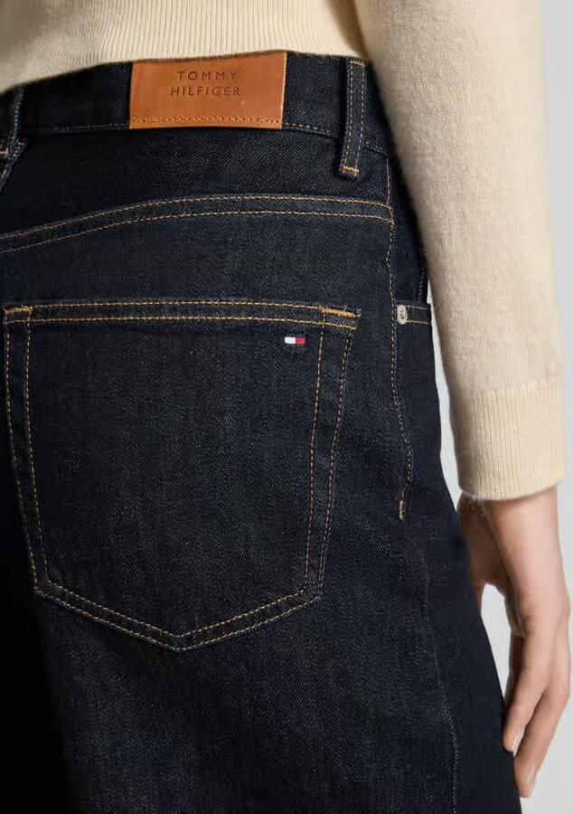 Tommy Hilfiger high waist wide leg jeans dark blue denim - Foto 4