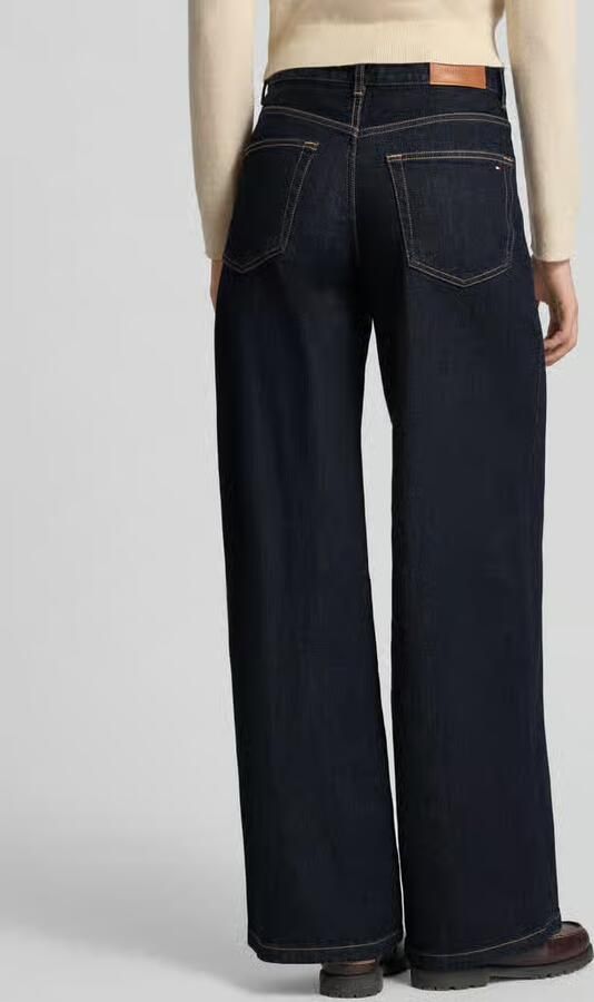 Tommy Hilfiger high waist wide leg jeans dark blue denim - Foto 6