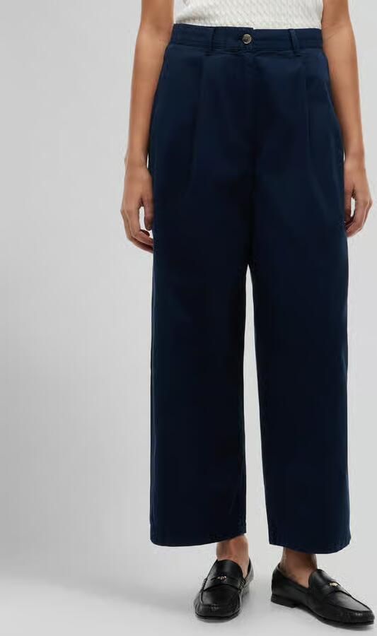 Tommy Hilfiger Wide leg kort chino van puur katoen - Foto 3