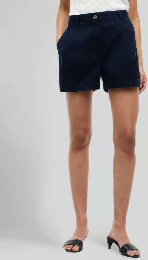 Tommy Hilfiger Wide leg korte broek van puur katoen - Foto 3