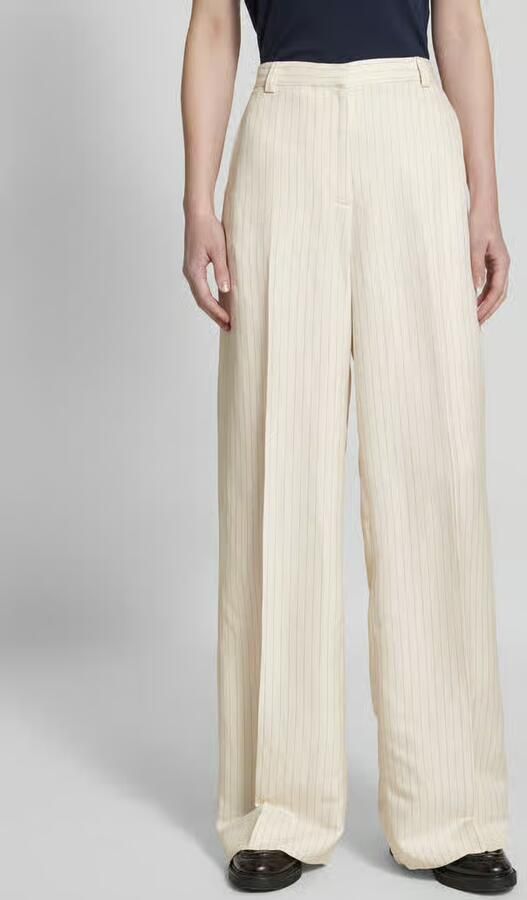 Tommy Hilfiger Wide leg stoffen broek met persplooien - Foto 2