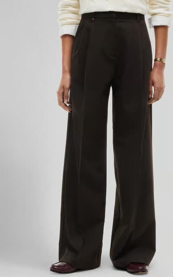 Tommy Hilfiger Wijdte broek met persplooien - Foto 2