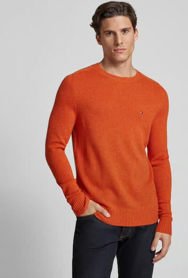 Tommy Hilfiger Wollen pullover met logostitching - Foto 2