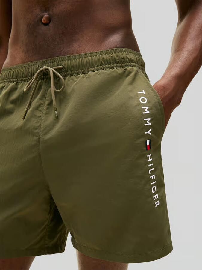 TOMMY HILFIGER UNDERWEAR Tommy Hilfiger Heren Zwembroeken Medium Drawstring Zip Pocket Khaki - Foto 5