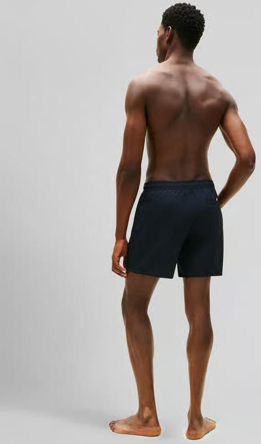 TOMMY HILFIGER UNDERWEAR Tommy Hilfiger Heren Zwembroeken Medium Drawstring Zip Pocket Donkerblauw - Foto 8