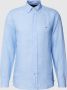 Tommy Hilfiger Lichtblauwe Casual Overhemd Pgment Dyed Li Solid Rf Shirt - Thumbnail 5