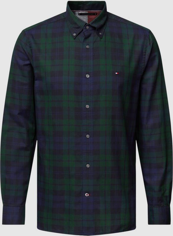 Tommy Hilfiger Overhemd met lange mouwen OXFORD BLACKWATCH RF SHIRT met button-downkraag