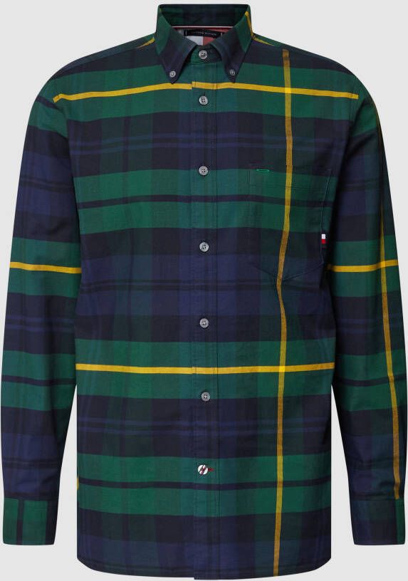 Tommy Hilfiger Vrijetijdsoverhemd met tartanruit model 'BLOWN UP BLACKWATCH'