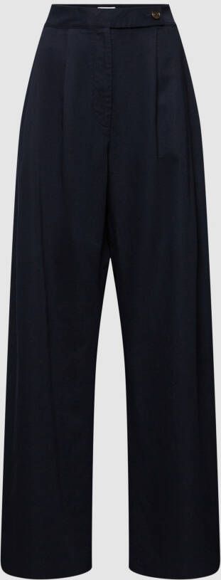 Tommy Hilfiger Wijde Pijp Blend Broek voor Vrouwen Blue Dames
