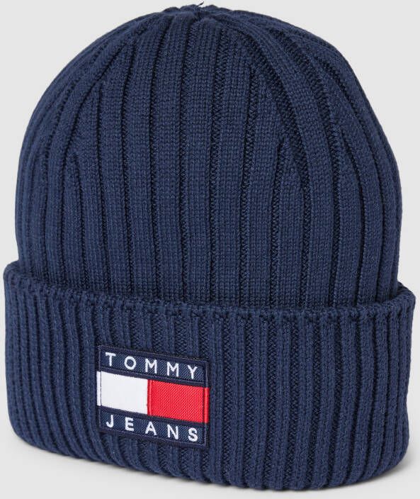 Tommy Jeans Beanie met labelpatch model 'HERITAGE ARCHIVE'