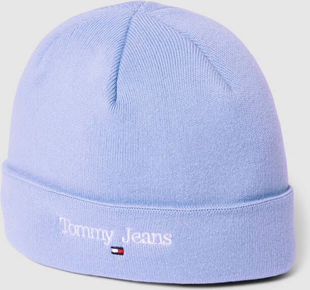 Tommy Jeans Beanie met labelstitching