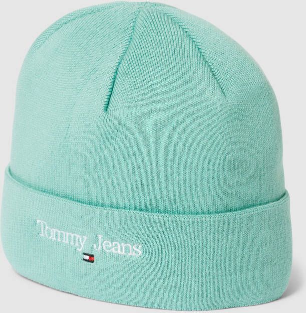 Tommy Jeans Beanie met labelstitching