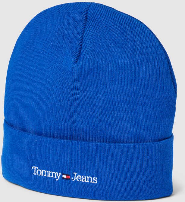 Tommy Jeans Beanie met labelstitching model 'SPORT'