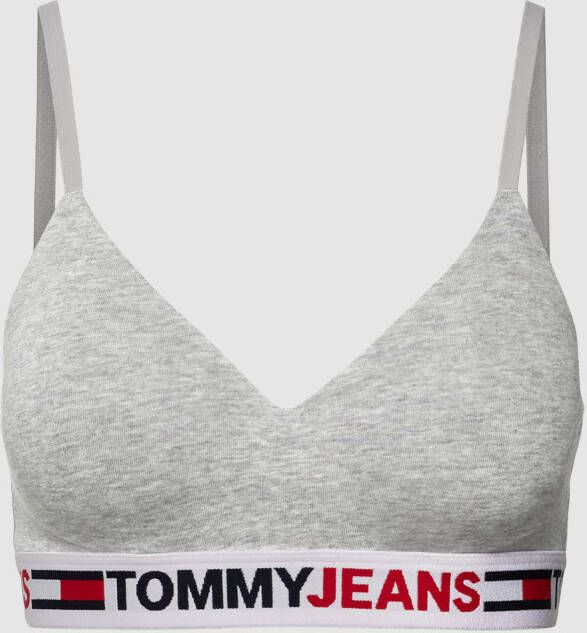 Tommy Jeans Beha met cups met elastische band met logo model 'WIRELESS'