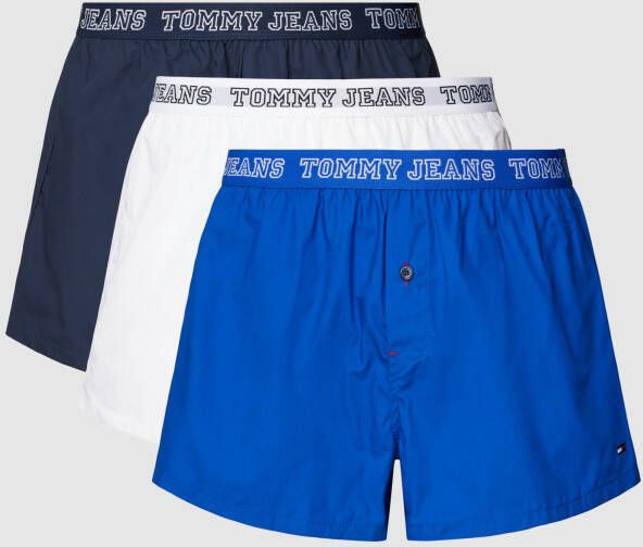 Tommy Jeans Boxershort met elastische logoband in een set van 3 stuks