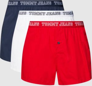 Tommy Hilfiger Underwear Boxershort 3P WOVEN BOXER met elastische tommy jeans-logoband (set 3 stuks Set van 3)