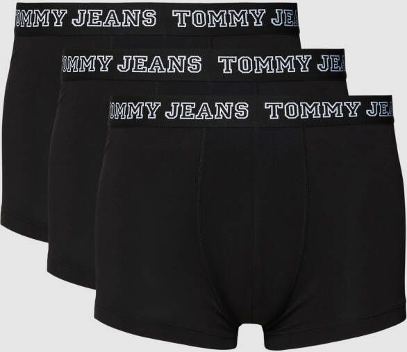 Tommy Jeans Boxershort met logostitching in een set van 3 stuks