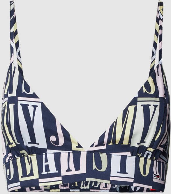 Tommy Jeans Bralette met all-over motief model 'SPELLOUT'
