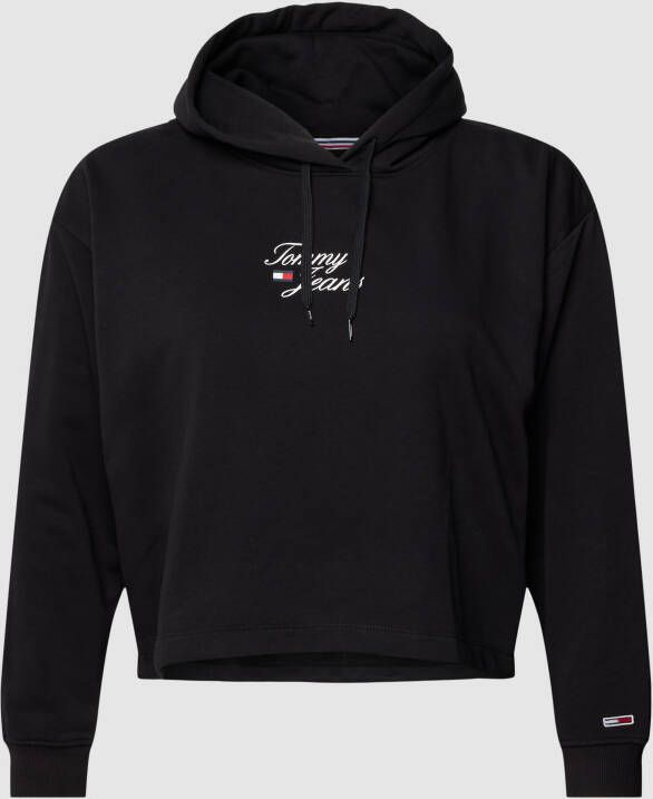 Tommy Jeans Curve PLUS SIZE hoodie met labelstitching model 'ESSENTIAL'