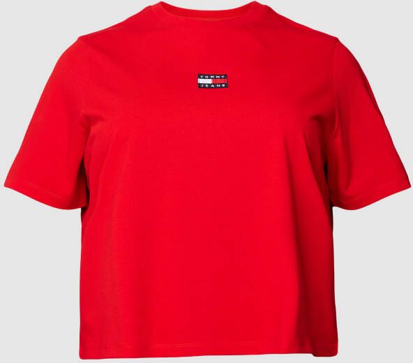Tommy Jeans Curve T-shirt TJW CRV TOMMY CENTER BADGE TEE met stijlvolle tommy jeans logobadge