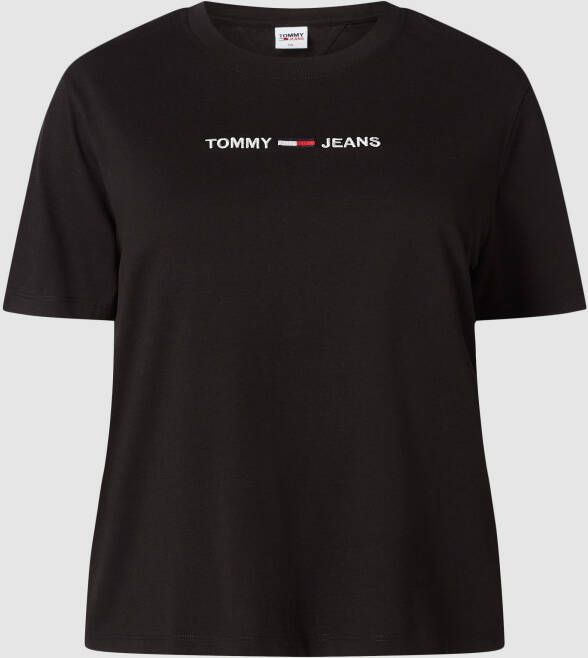 Shirt met ronde hals TJW CRV LINEAR LOGO TEE met tommy jeans linear logo opschrift