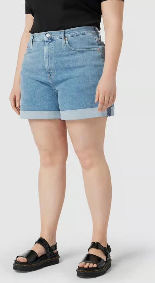 Tommy Jeans Curve Short CRV MOM SHORT BF6131 met tommy hilfiger logobadge - Foto 2
