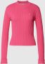 Tommy Jeans Tommy Hilfiger Dames Gebreide Kleding in het Roze Pink Dames - Thumbnail 5