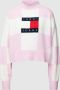 Tommy Jeans Tommy Hilfiger Dames Gebreide Kleding in het Roze Pink Dames - Thumbnail 1