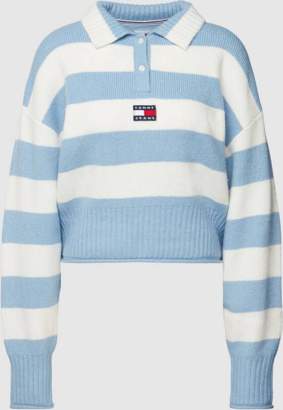 Tommy Jeans Gebreide pullover met streepmotief