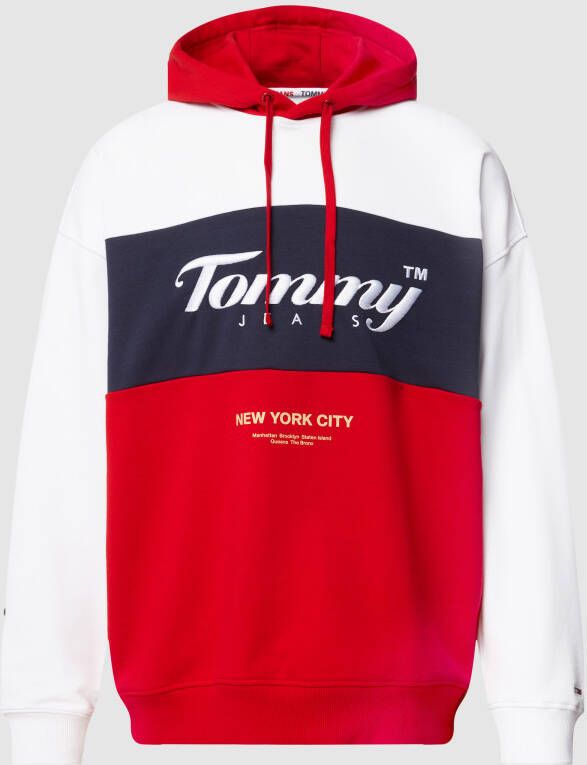 Tommy Jeans Hoodie in colour-blocking-design model 'ARCHIVE HOODIE'