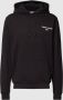 Tommy Hilfiger Zwarte katoenen hoodie voor mannen Black Heren - Thumbnail 1