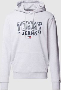 Tommy Jeans Hoodie met labelprint model 'ENTRY GRAPHIC'