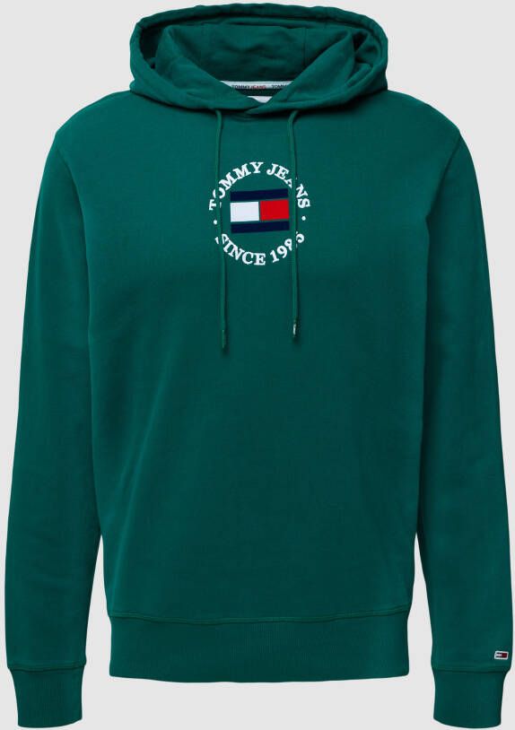 Tommy Jeans Hoodie met logostitching model 'EG TIMELESS TOMMY HOODIE'