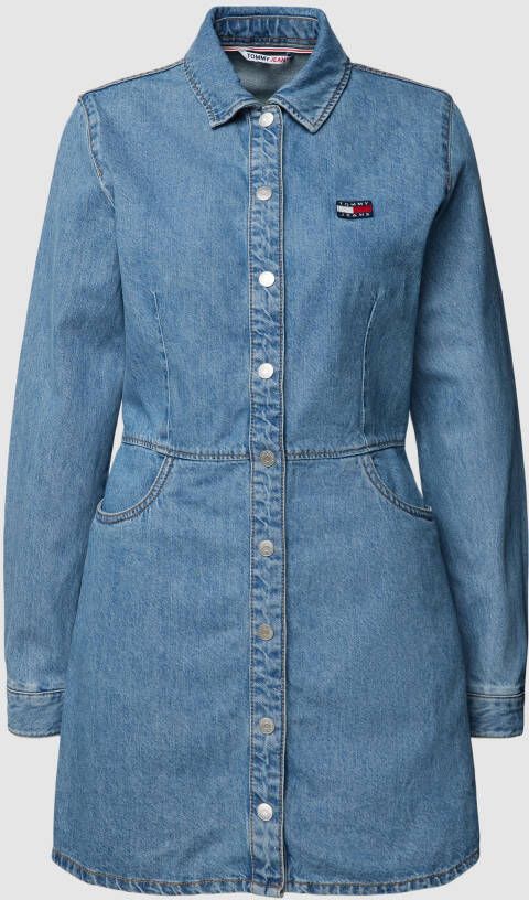 Tommy Jeans Jeansjurk van katoen met labelpatch model 'BADGE'